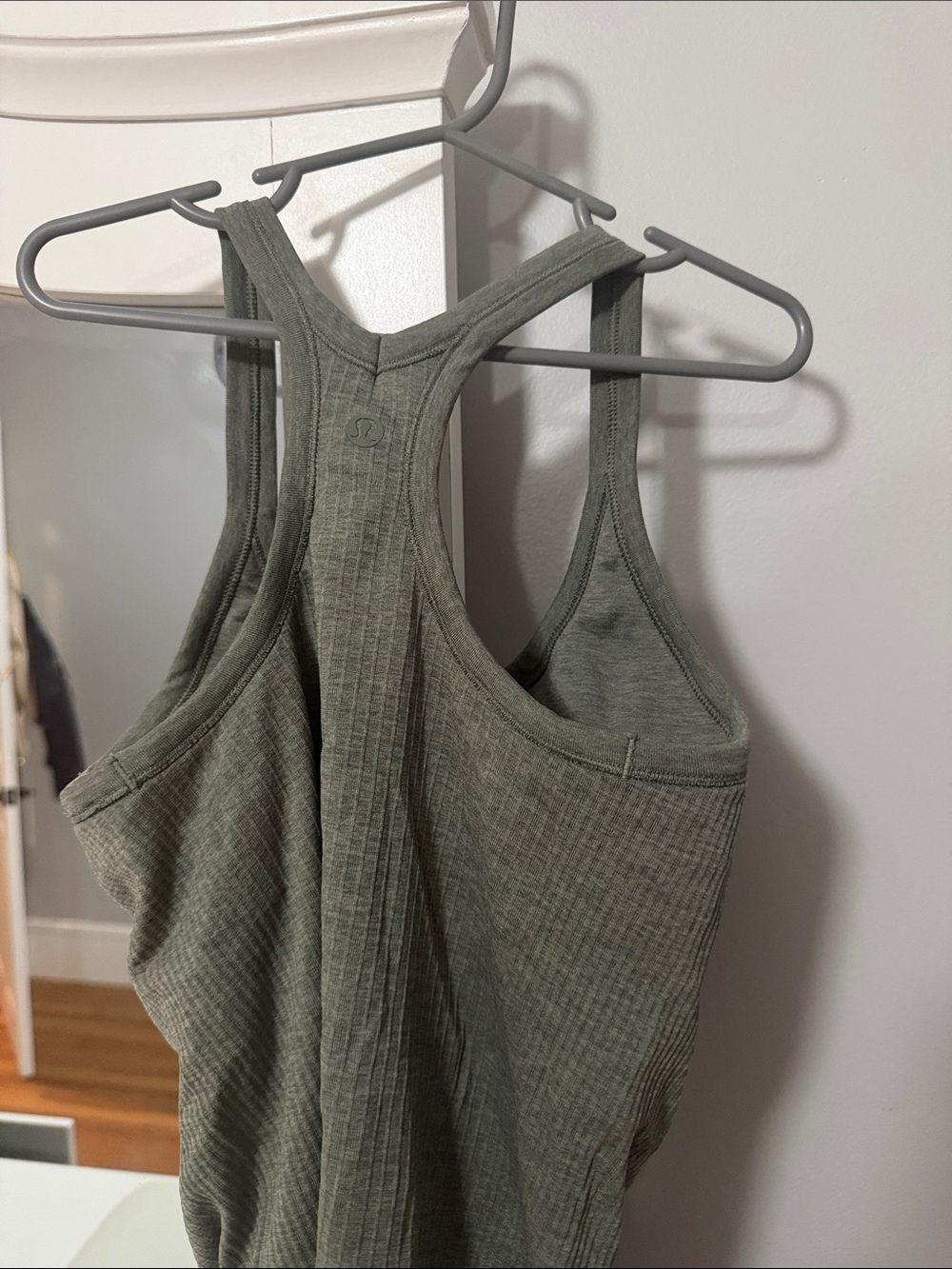 lululemon athletica Ribbed Racerback Tank in Olive